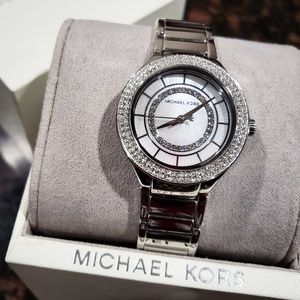 Michael Kors Silver Crystal Watch